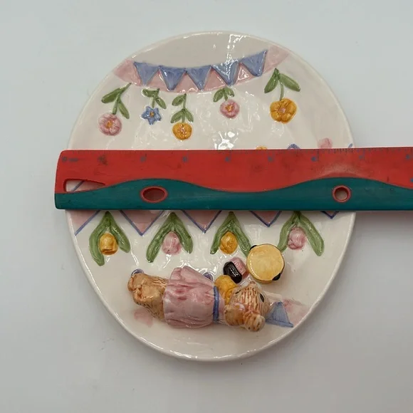 Vintage Fitz And Floyd Girl Bunny Platter - Picture 15 of 16